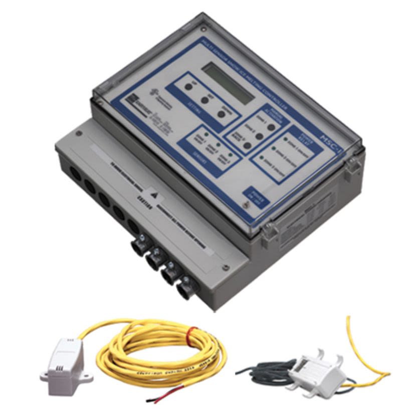 Emerson Electric EasyHeat® MSCG-1 Fixed Temperature Gutter De-Icing Controller, 120 VAC, 450 VA, LCD Display