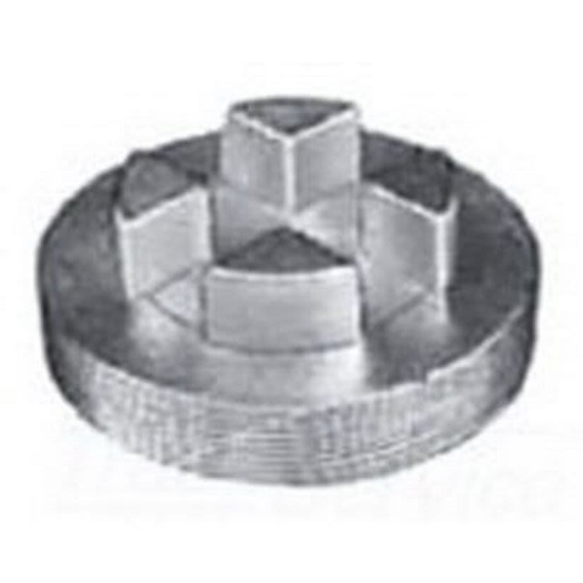 Appleton UNILETS PLG500B Bar Head Dust-Ignitionproof Close-Up Explosionproof Plug, 5 in, For Use With IMC/Threaded Rigid Metallic Conduit, Cast Iron, Zinc Electroplated