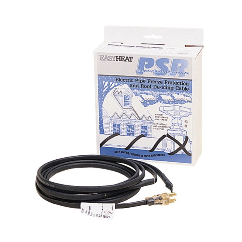 Emerson Electric EasyHeat® PSR1100 Pre-Terminated Self-Regulating Pipe Cable, 120 VAC