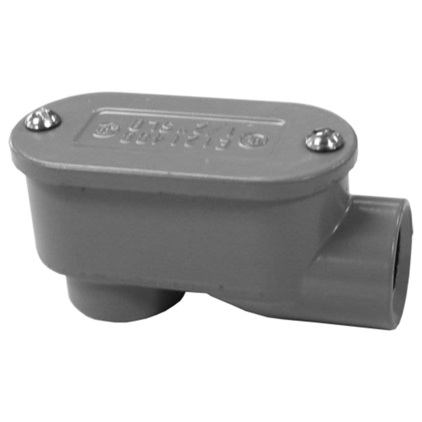 Appozgcomm NEER™ SLB-200 Raintight Service Entrance Pulling Ells With Cover and Gasket, 2 2 in Hubs, Die Cast Aluminum, Epoxy Powder Coated