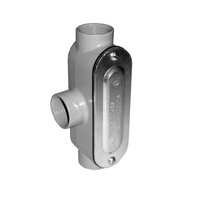 Appleton® NEER™ TC50DCG Type TC Conduit Outlet Body With Cover and Gasket, 1/2 in Hub, 4.3 cu-in, Die Cast Copper Free Aluminum, Epoxy Powder Coated