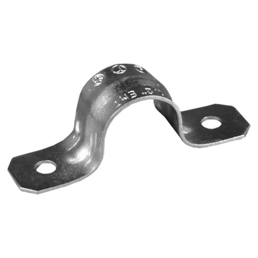Appleton® NEER™ TH-1902 2-Hole Snap-On Strap, 3/4 in, For Use With EMT Conduit, Steel, Zinc Plated