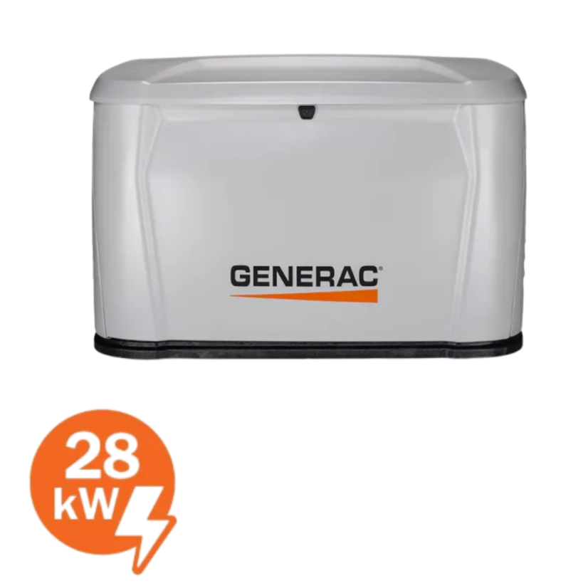 Generac 7282 – 28 kW (25 kW Continuous) Next‑Gen Air‑Cooled Standby Generator