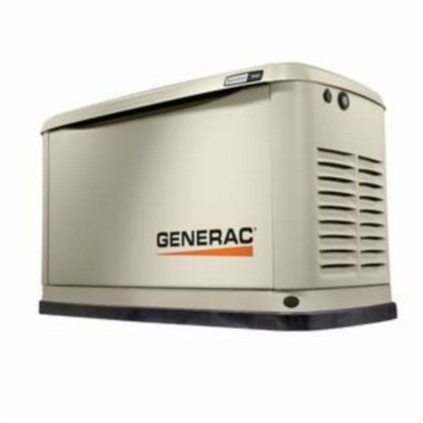 Generac 7029 Guardian 1-Phase Residential Air Cooled Automatic Standby Generator, 240 V AC, 60 Hz, 9 kW Power Rating