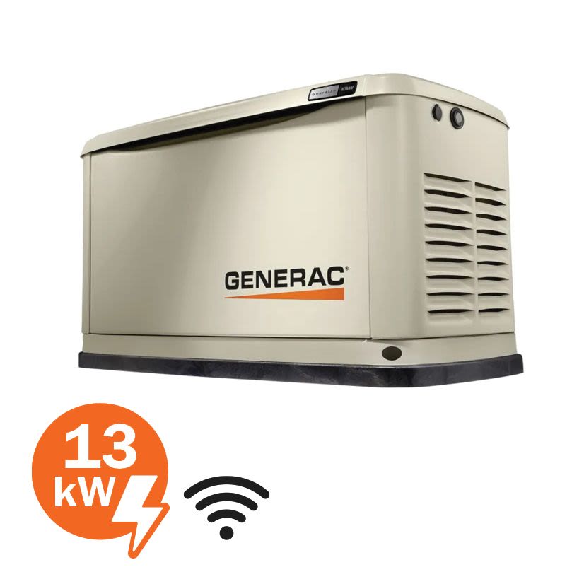 Generac G0071730 Guardian Home Backup Generator, 240 V, 54.2 A, 60 Hz, 13 kW Power Rating
