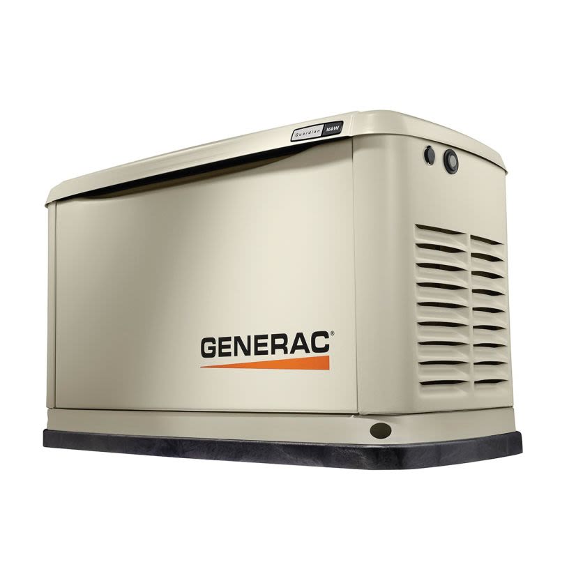 Generac 7176 Guardian Home Backup Generator, 240 V, 66.7 A, 60 Hz, 16 kW Power Rating