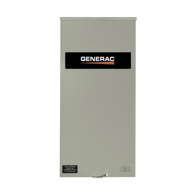Generac Power Systems RTSW300A3 Automatic Smart Transfer Switch With Power Management, 120/240 V, 300 A, 72000 W Power Rating, 1 Phase, NEMA 3R Enclosure