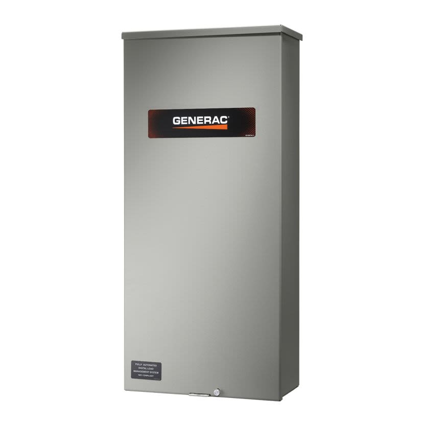 Generac RXGW20SHA3 Heavy Duty Automatic Smart Transfer Switch With 20 to 40 Circuit Load Center, 120/240 V AC, 200 A, 48000 W Power Rating, 1 Phases, NEMA 3R Enclosure