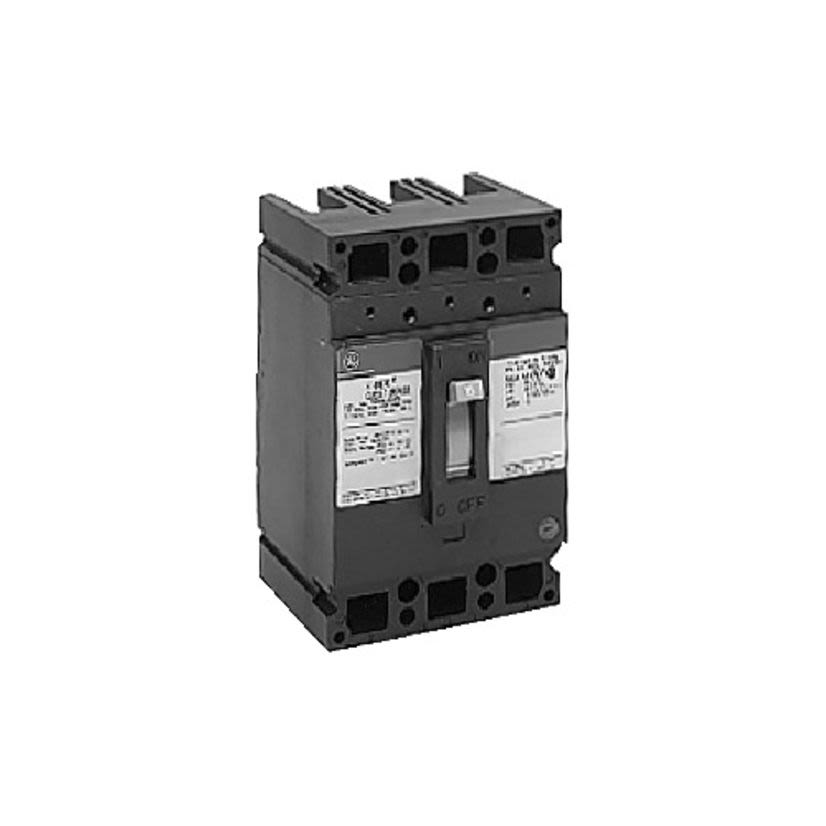GE THED136020WL Type THED Core E High Tier Molded Case Circuit Breaker With Copper/Aluminum Line and Load Lug, 600 VAC, 20 A, 18 kA Interrupt, 3 Poles, LI/Non-Interchangeable Thermal Magnetic Trip