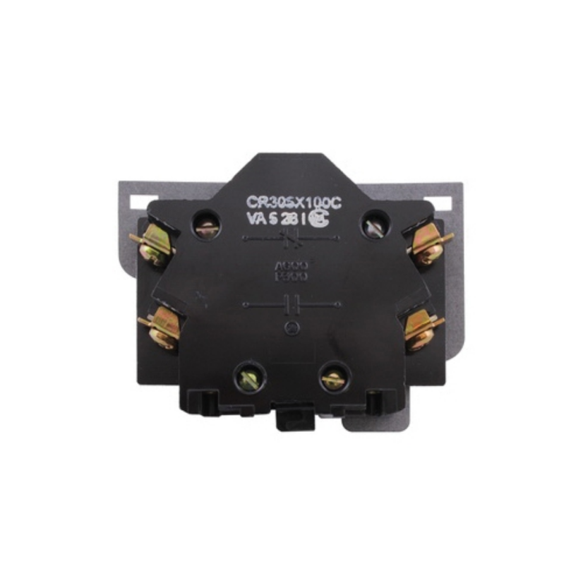 GE CR305X100C Auxiliary Contactor, 120 VAC/30 VDC, 0.15 A, 2 Contacts