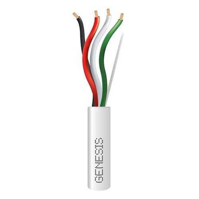 Honeywell Genesis 31151112 Type CMP/CL2P/FT6 Unshielded Low Voltage Cable, 300 VAC, Natural, (4) 18 AWG Bare Stranded Copper