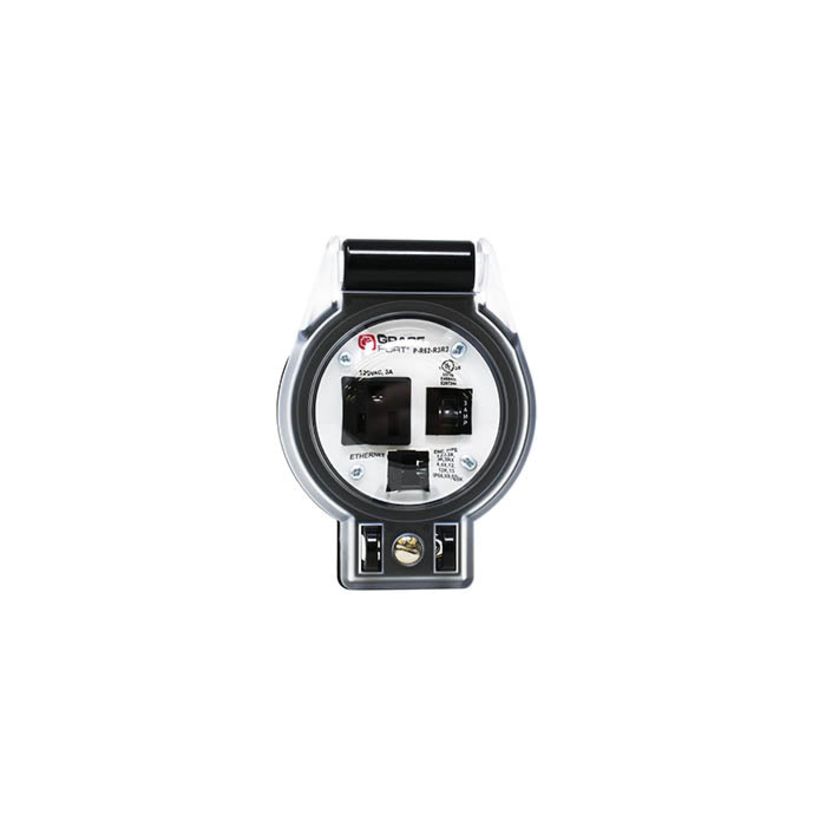 GracePort P‑R62‑R3R3 Ethernet 3" Round Panel Interface Connector