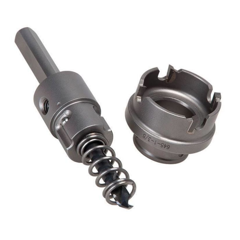 Greenlee 645-011 Quick Change Hole Saw Arbor, 3/8 in Shank