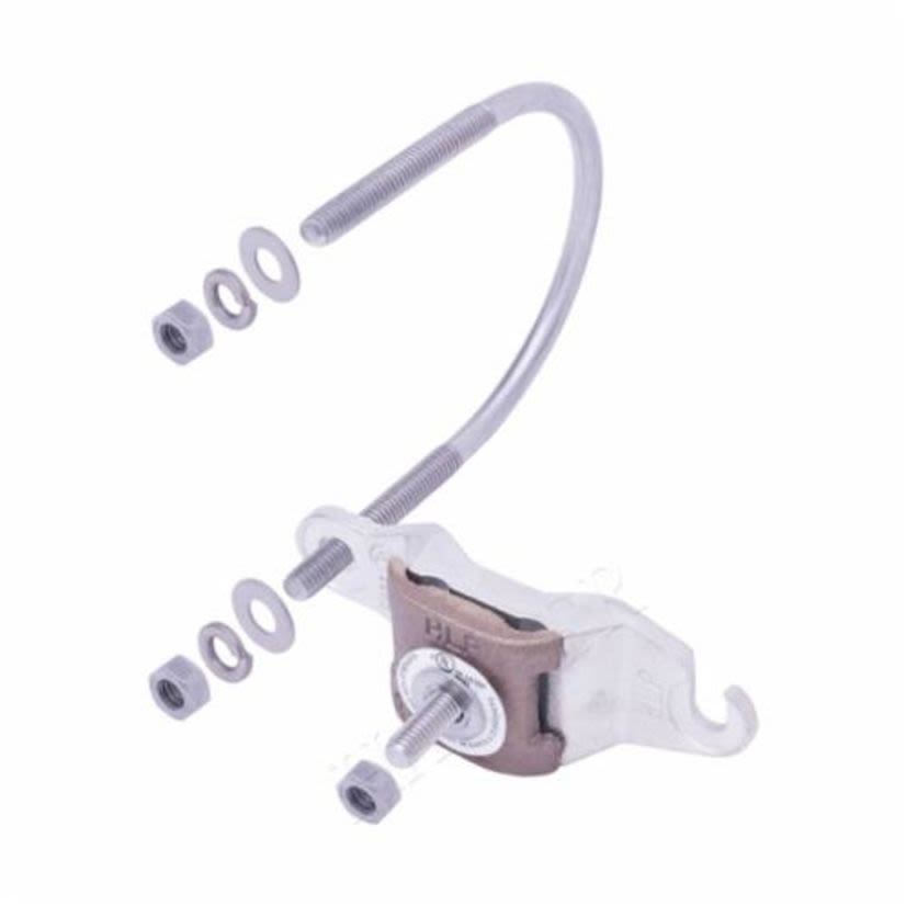 Harger® APC1/1.25 U-Bolt Pipe Clamp, 1 to 1-1/4 in Pipe, Aluminum