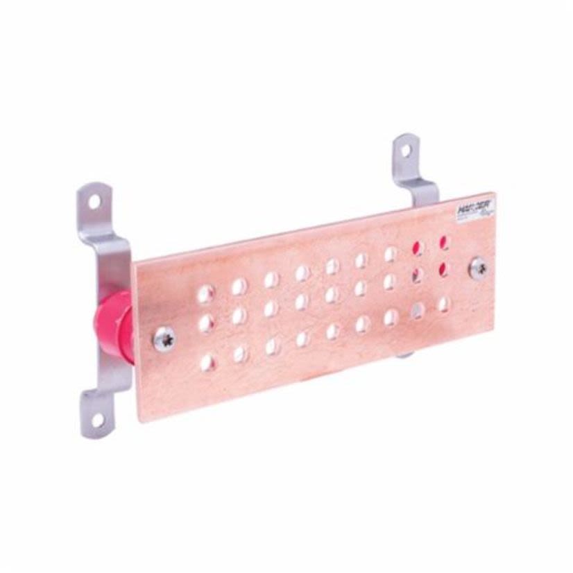 Harger GBI14412J J-Pattern Ground Bar, 12 in L x 4 in W x 1/4 in H