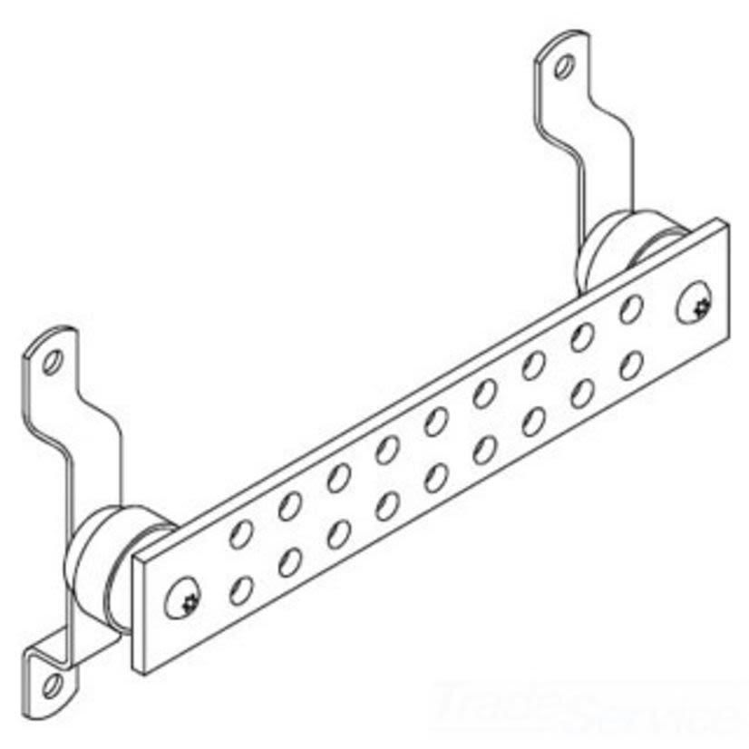 Harger® GBIT14210G2T2 1/4X2X10 GROUND BAR WITH 2 TAILS