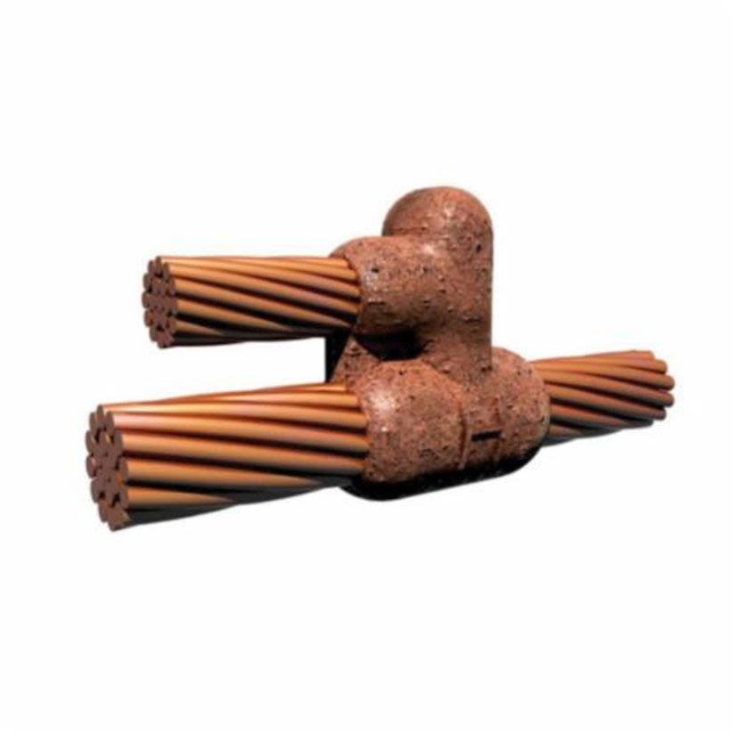 Harger® Ultraweld PB4/04/0B Type PB Weld Metal Mold, 4/0 AWG Conductor, Cable to Cable Connection, Graphite