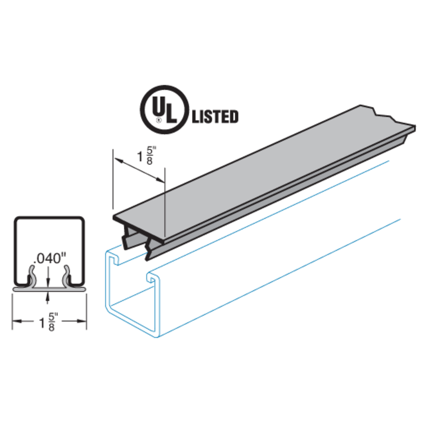 Haydon C-900, 71840, Closure Strip, 10 Foot Length, Pre Galvanized