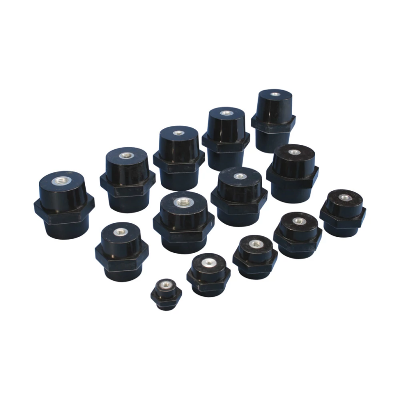 nVent ERIFLEX ISO1-14 ERI4 ISO/Imperial Low Voltage Insulator, 1.5 kV AC, Thread Connection, Polyester/Steel
