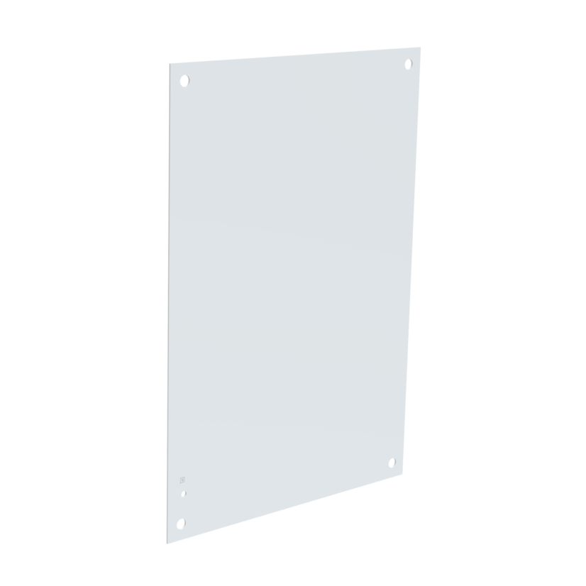 nVent HOFFMAN A16N12MP PNLT1 Enclosure Panel, 13 in W x 10-1/2 in H, 14 ga Steel, White