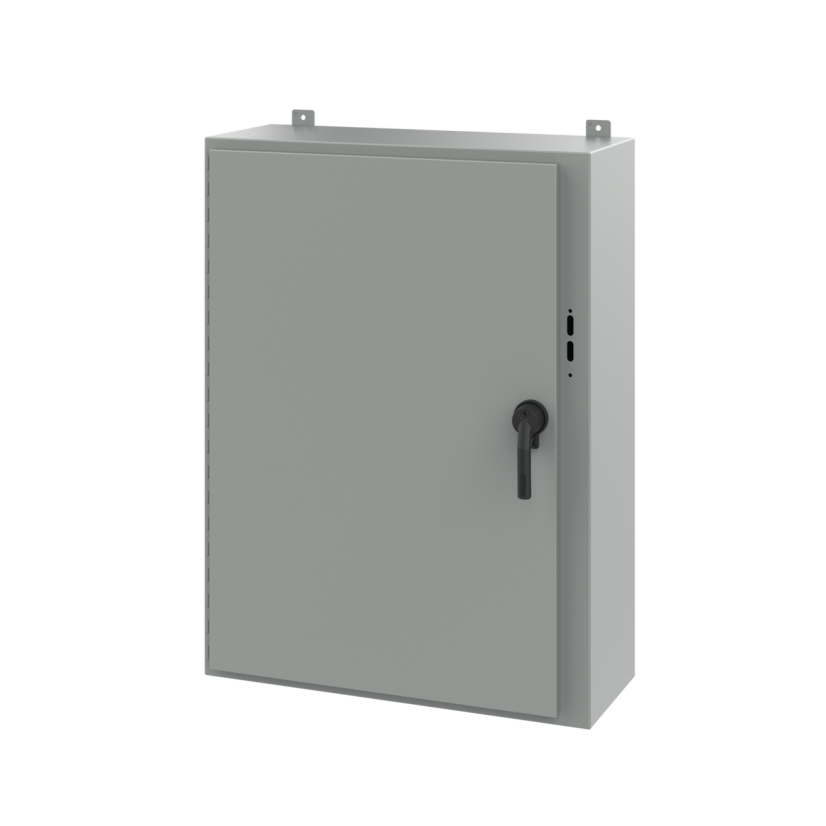 nVent HOFFMAN A42SA3216LPPL A25 Preferred Cutout Disconnect Enclosure With Handle, 42 in L x 31.38 in W x 16 in D, NEMA 12/13 NEMA Rating, Steel
