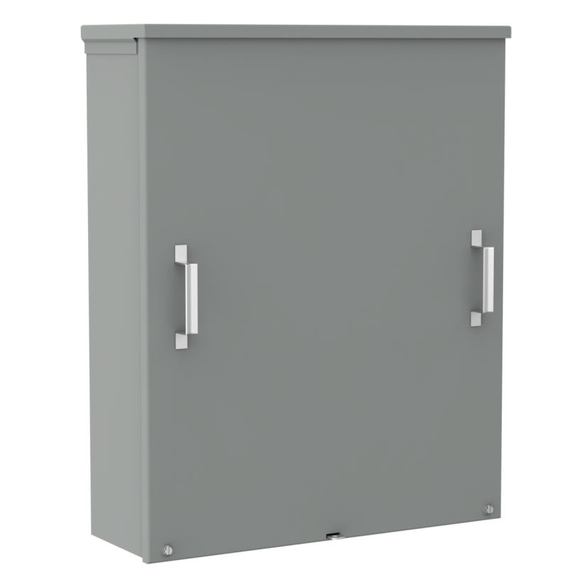 Hoffman A24R248NK C Style Body Enclosure, 24 in H x 24 in W x 8 in D, Screw Cover, NEMA 3R/IP32 NEMA Rating, Steel