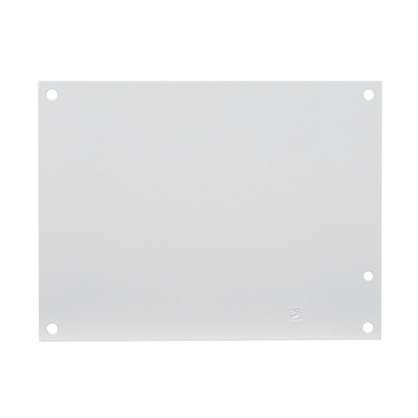 Hoffman A10N10P PNLT1 Enclosure Panel, 8-1/4 in W x 8-1/4 in H, 14 ga Steel, White