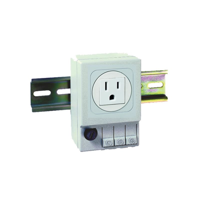 Hoffman ADINP120A A80 120 VAC Non-Fused Outlet Box, Plastic
