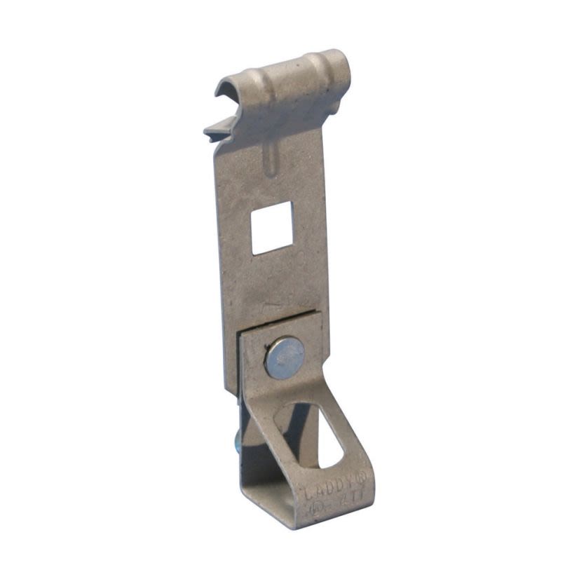 nVent CADDY AF146T AF-Ti/T Rod to Z-Purlin Clip, 3/8 in Hole, 1/16 to 1/4 in Flange, 100 lb Load, Spring Steel, CADDY® Armor