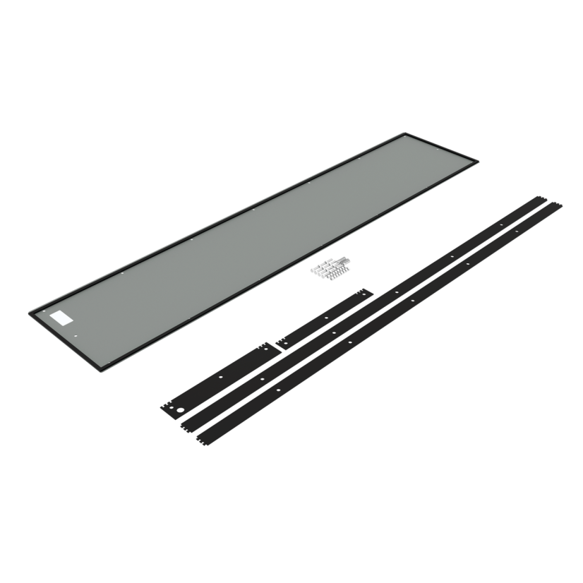 nVent HOFFMAN AMOD7218BAP A34Y Enclosure Barrier Plate, 72.12 in H x 18.12 in W x 0.31 in D, For Use With ProLine™ NEMA 12 Disconnect Modular Enclosures, Steel