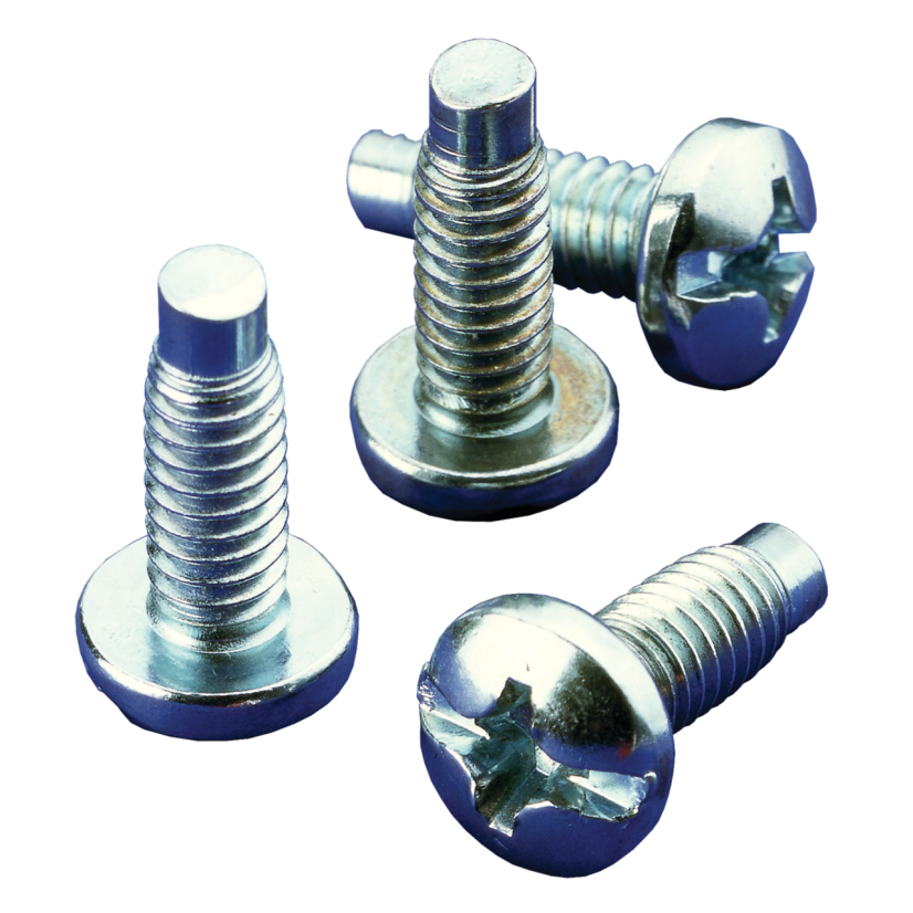 nVent HOFFMAN ES1224B Screw Package, 12-24 x 5/8 in Combo Head, Steel, Black