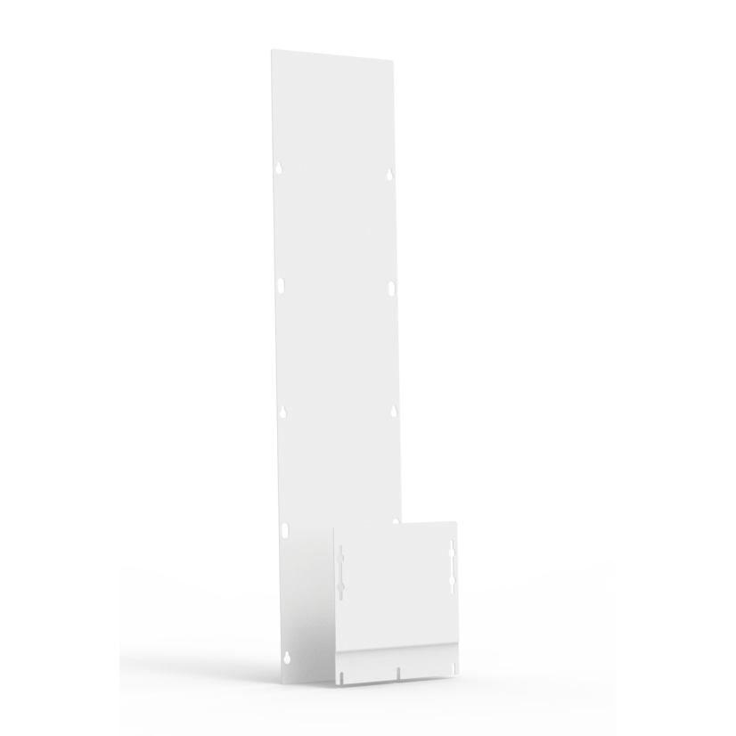 nVent HOFFMAN AU8418BP Non-Insulated Barrier Panel, 17.64 in W x 84.02 in H, 14 ga Mild Steel, Gray