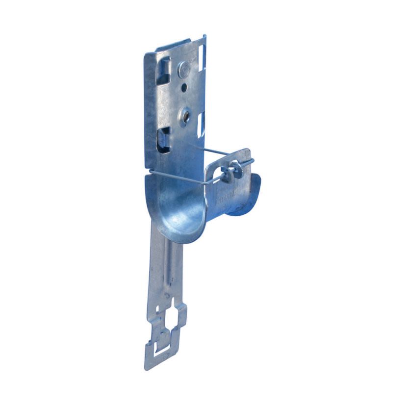 nVent CADDY CAT16HPTS CAT HP J-Hook With T-Grid Clip, 1 in Dia, 60 lb Static Load, For Use With High Performance Cable Support System, Spring Steel/Steel