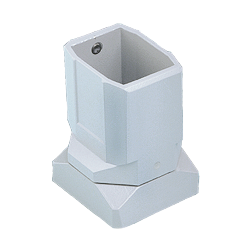 Hoffman COMPACT CCS2FCLG CS4 Flange Coupling, 4.1 in H x 3.07 in W, For Use With COMPACT Series 2 45 x 60 mm Pendant Arms, Aluminum, Light Gray
