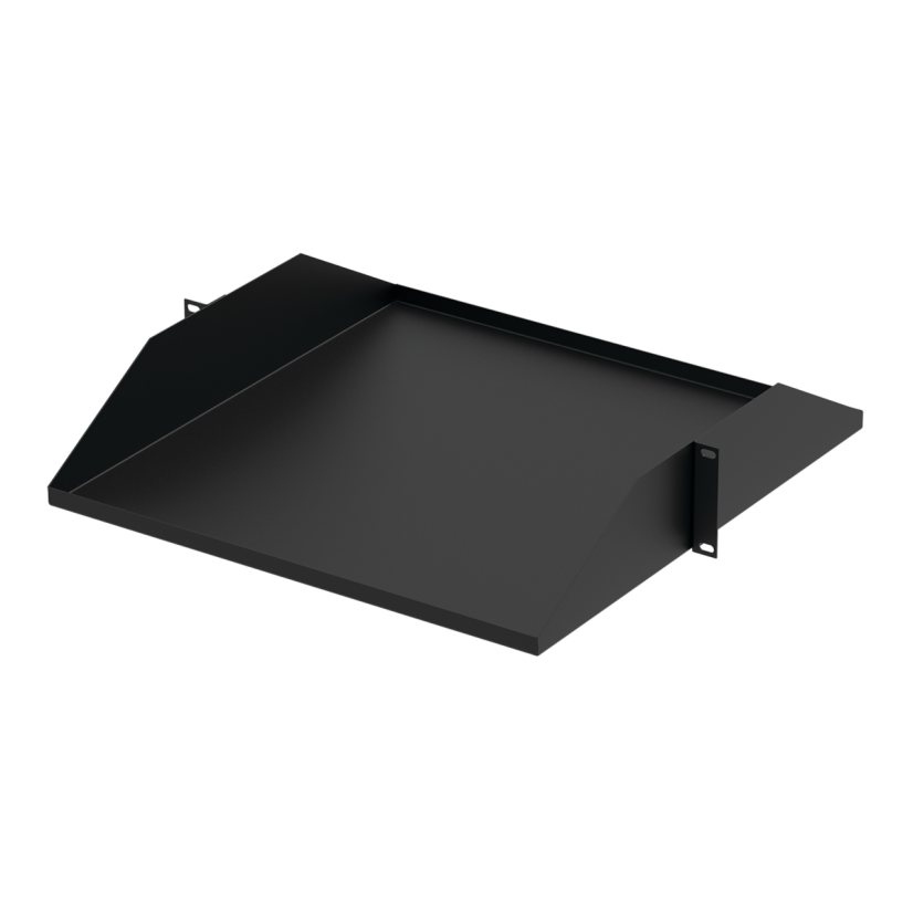 Hoffman ECMS1922 DOFRC Center Mount Solid Shelf, 3-1/2 in H x 19 in W x 22 in D, 3RU Rack, Steel