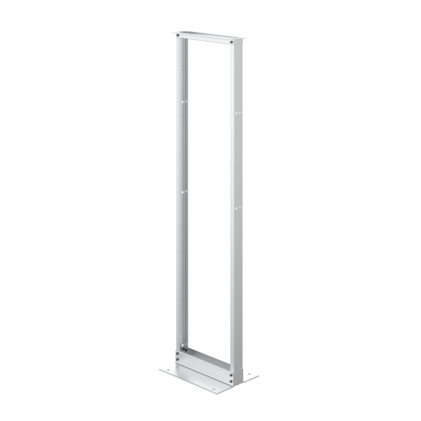 nVent HOFFMAN DMAX EVR19FM51U DOFR2:DMAX 2-Post 51-Rack Unit Open Frame Cabinet Rack, 96 in H x 20-1/4 in W x 15 in D