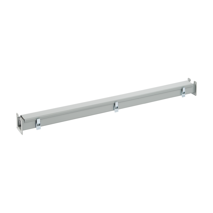 Hoffman F22L48 F10 Lay-In Straight Section Wireway, 48 in L x 2-1/2 in W x 2-1/2 in H, Butt Hinged Cover, Steel