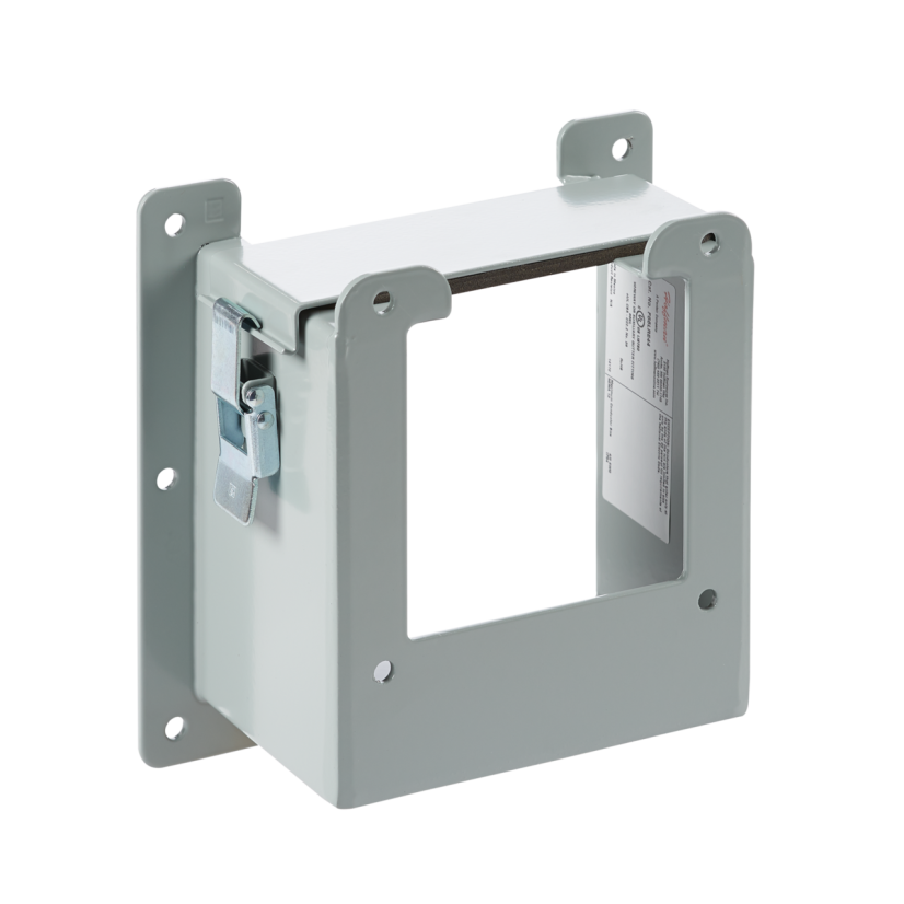 nVent HOFFMAN F88LRE66 F10 Wireway Reducer, For Use With Lay-In Type 12 Wireway, 8 in H x 8 in W x 4 in D, Steel, Gray