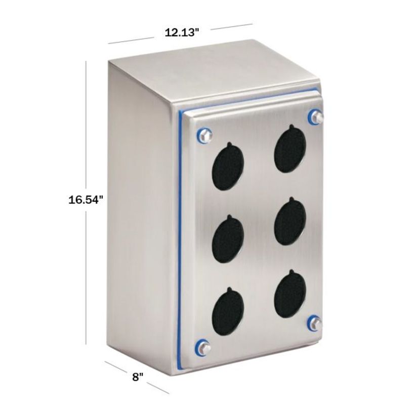 nVent HOFFMAN HSPB6 Hyshed Enclosure with (6) 30.5mm Holes