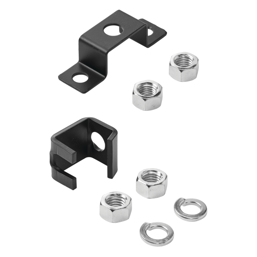 nVent HOFFMAN LRWSBK DCR Slip-On Rack to Runway Bracket, For Use With Ladder Rack Systems, Steel