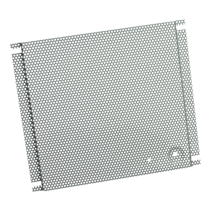 Hoffman PB1212PP PNLP Perforated Panel, 11-1/2 in W x 10.4 in H, 16 ga Steel, Gray