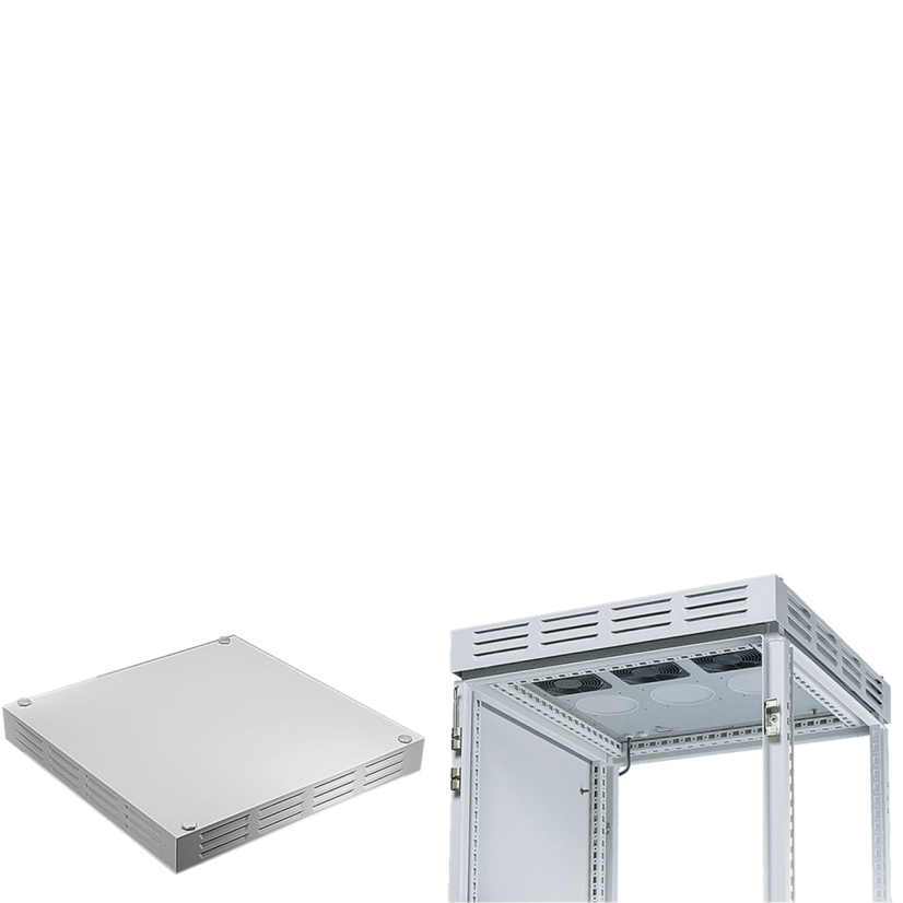Hoffman ProLine PVT3F1 DPC Vented Top Fan Kit With Integral Fan Tray, 115 V AC, 14/15 W Power Rating, 95/113 cfm Air Flow, IP20 Enclosure