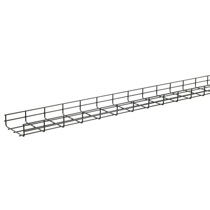 nVent HOFFMAN Quick Tray Pro™ DQT Straight Section Wire Mesh Cable Tray System, 75 lb/ft, 120 in L x 24 in W, Steel