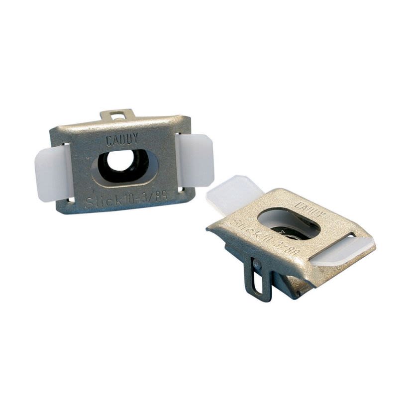 nVent CADDY SLICK250 Slick Nut, 1/4-20 Thread, 400/100/250 lb Static Load, 4 ft-lb Torque, For Use With ERISTRUT Standard Strut Channel, Polyamide/Spring Steel