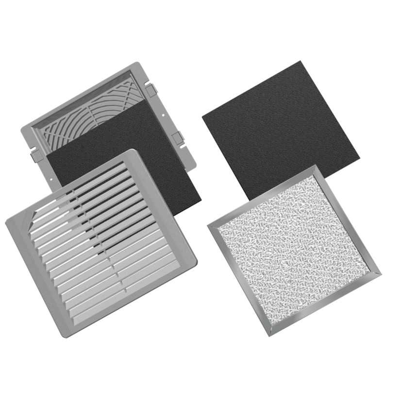 nVent HOFFMAN TG4B Square Optional Grille, ABS, Black