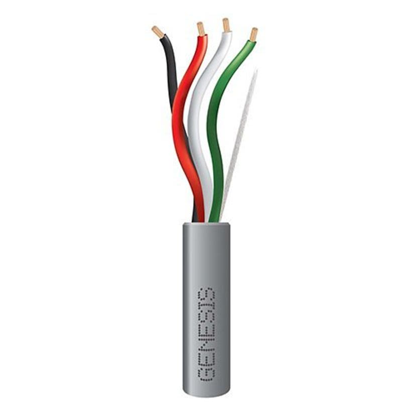 Southwire Genesis Cable 21151109 Genesis Type CMR/CL2R/FT4 Unshielded Low Voltage Cable, Pull Box Packaging, 300 V AC, (4) 18 AWG Bare Stranded Copper Conductor, 1000 ft L