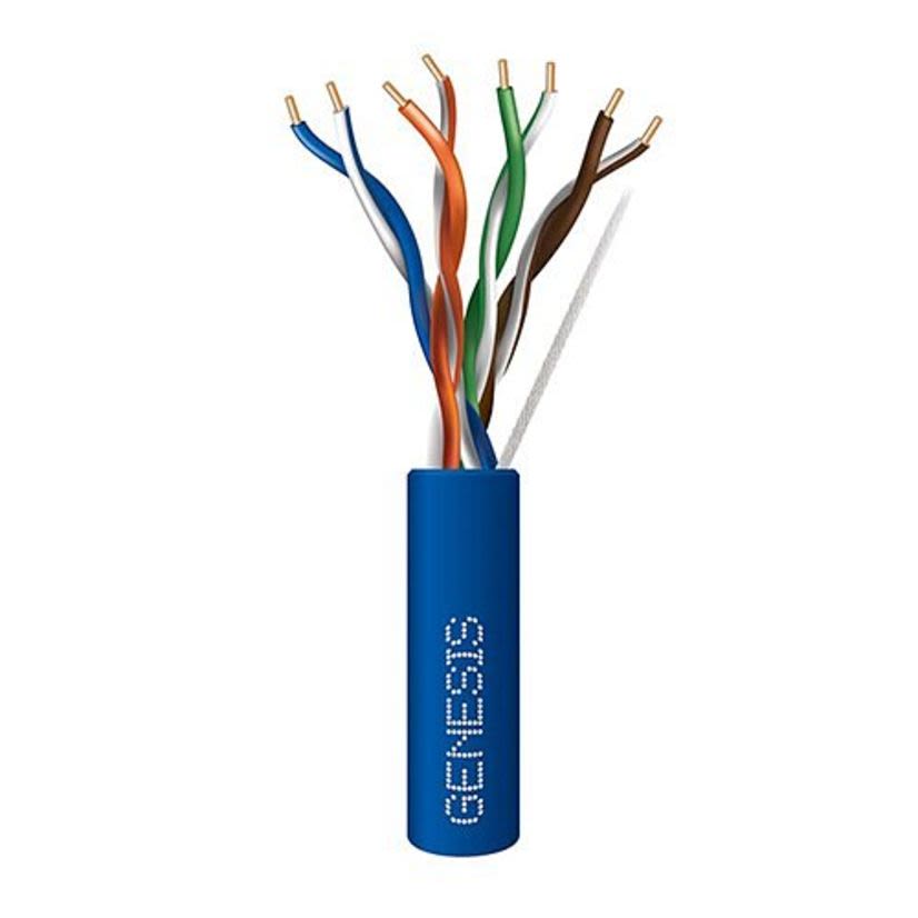 Genesis Cable 50881106 Genesis Cat 5e Unshielded Communication Cable, Pull Box Packaging, 300 V AC, (4 Pairs) 24 AWG Bare Solid Copper Conductor, 1000 ft L