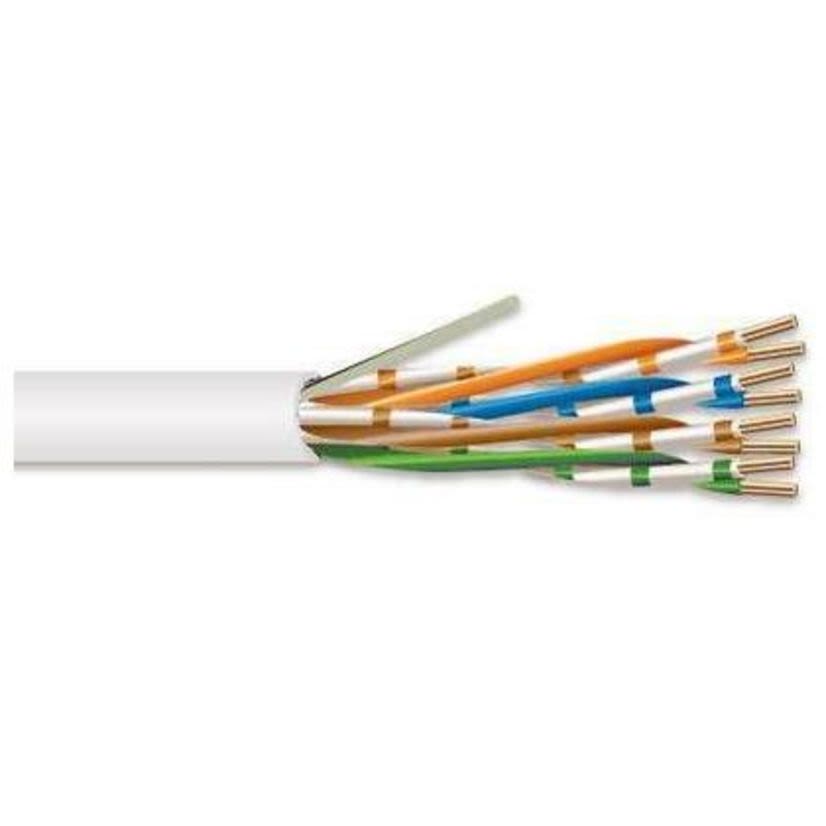 Genesis Cable 50922101 Genesis Cat 6+ Unshielded Communication Cable, Reel Box Packaging, 300 V AC, (4 Pairs) 23 AWG Bare Solid Copper Conductor, 1000 ft L