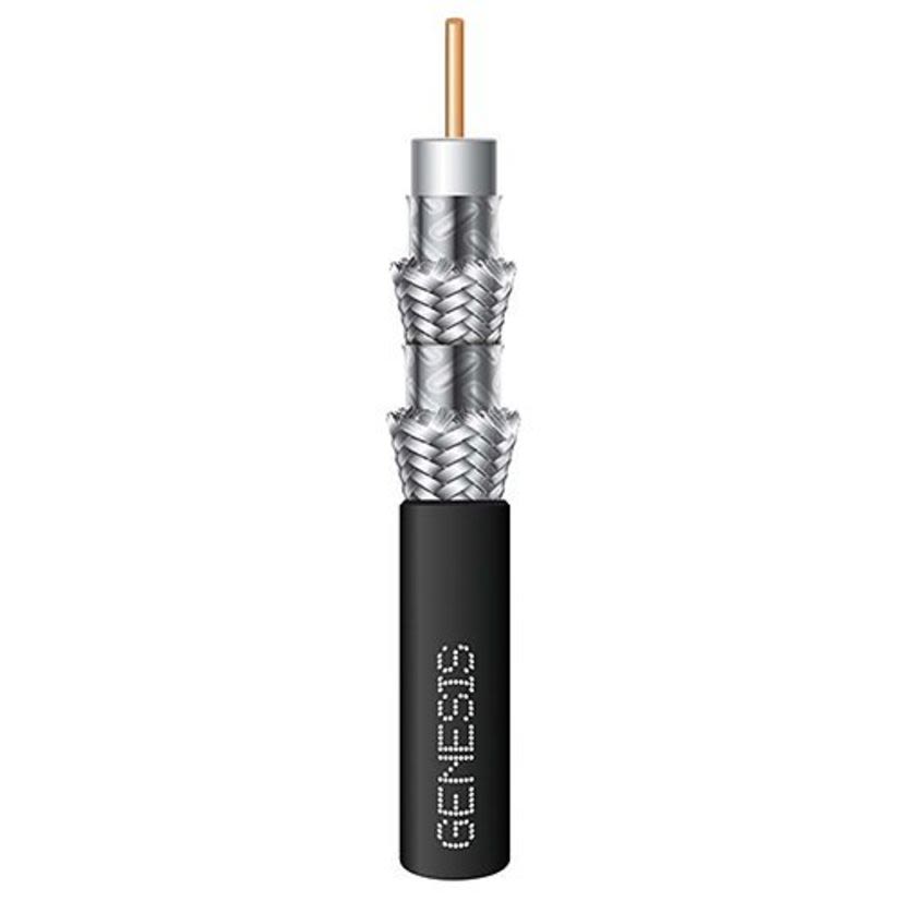 Genesis Cable 53071108 Genesis RG6 Riser Coaxial Cable, Pull Box Packaging, 300 V AC, 18 AWG Copper Conductor, 1000 ft L
