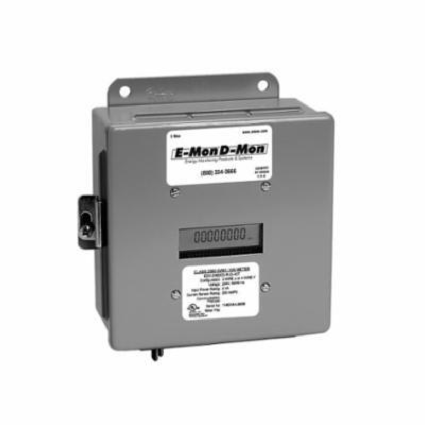 Honeywell E-Mon® E20-208400-JKIT Class 2000 3/4-Wire Three Phase kWh Meter, 6 VA Measuring, 6-3/4 in H x 5-3/16 in W x 3-1/4 in D, Standard Case, +/-0.2 % Accuracy, LCD Display